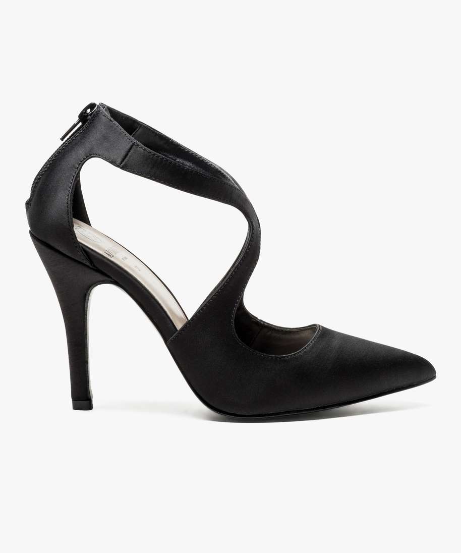 Escarpins noirs à brides hot sale