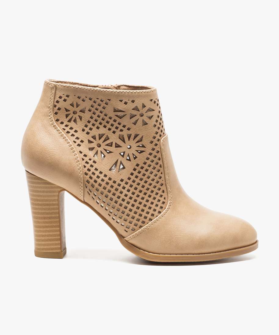 bottines beige gemo