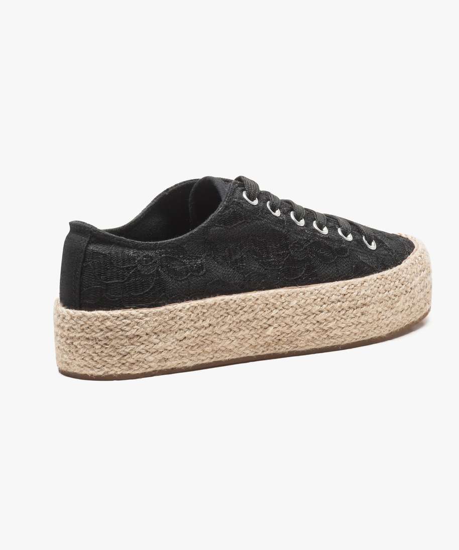 chaussure plateforme corde
