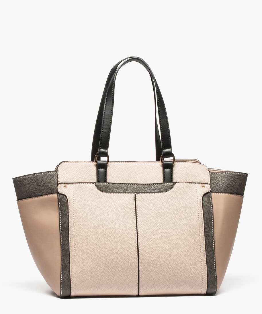 sac cabas imitation cuir multicolore cabas grand volume