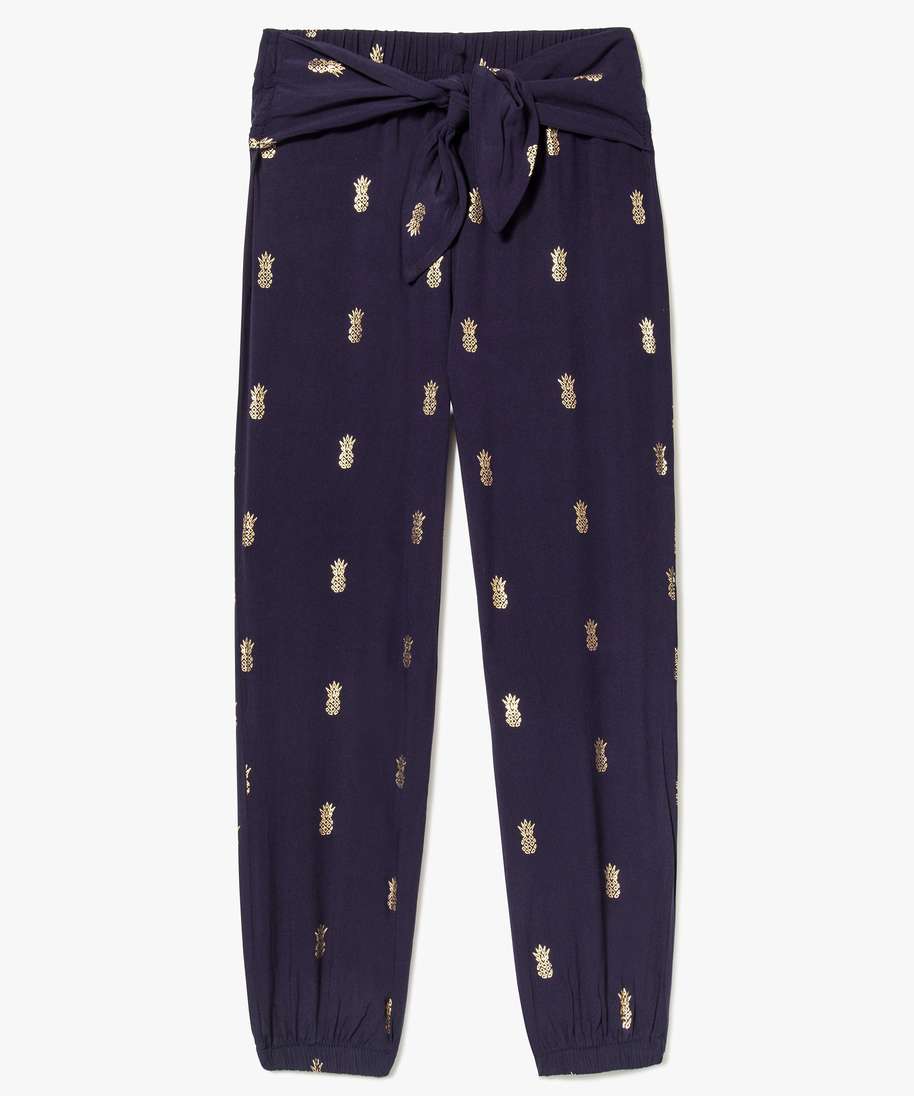 Pantalon fluide resserré en bas deals