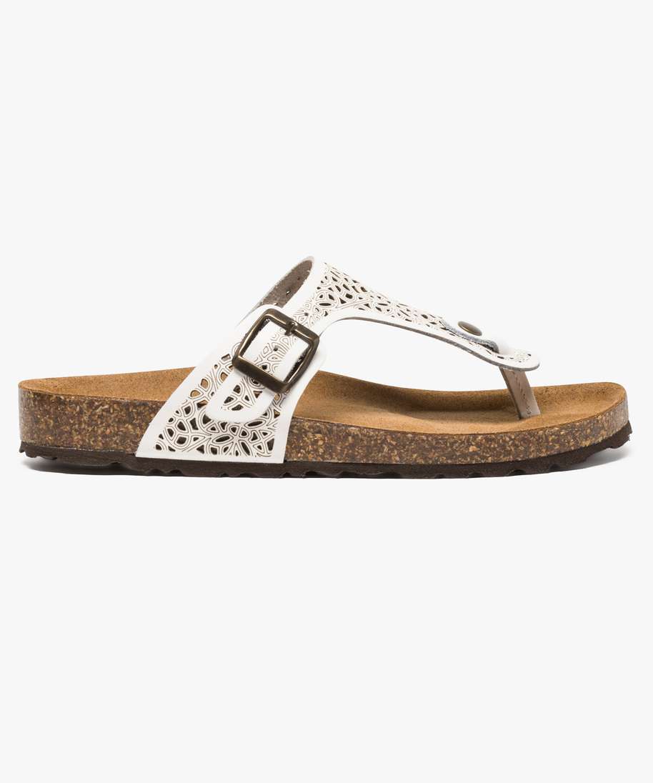 Tong femme sales cuir confort