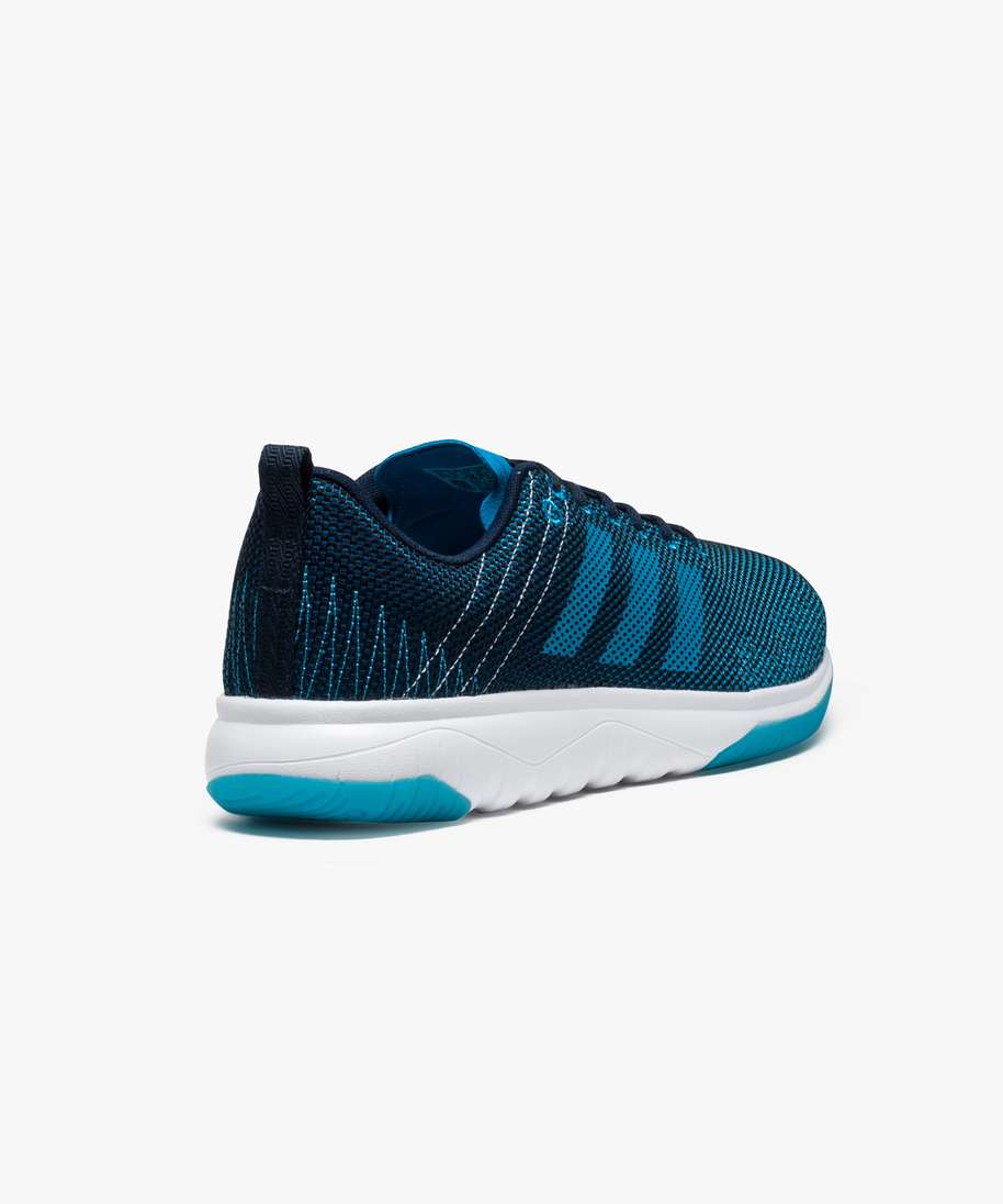 baskets basses en toile fermeture a lacets adidas neo bleu homme GEMO