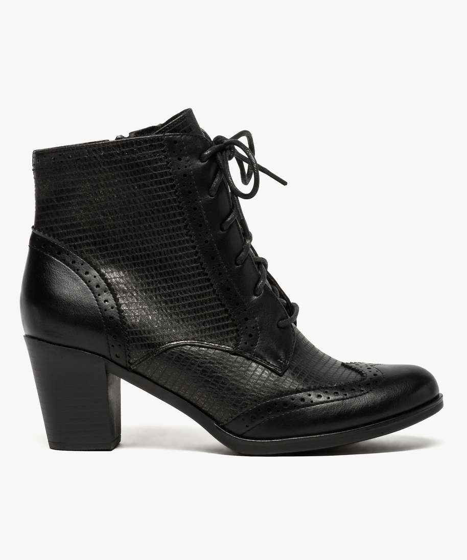 bottines es inspiration victorine noir bottines et boots femme GÉMO