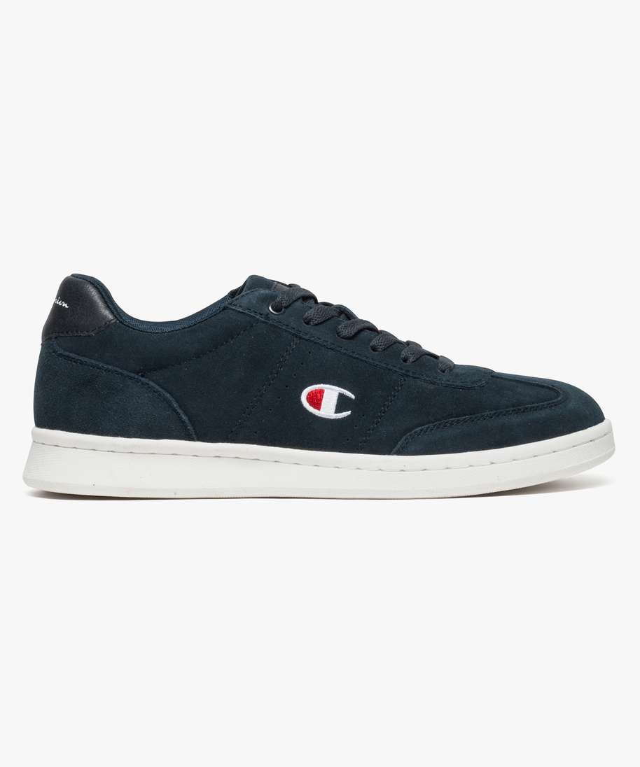 Gemo chaussures baskets homme dessus cuir velours - champion bleu homme |  GÉMO