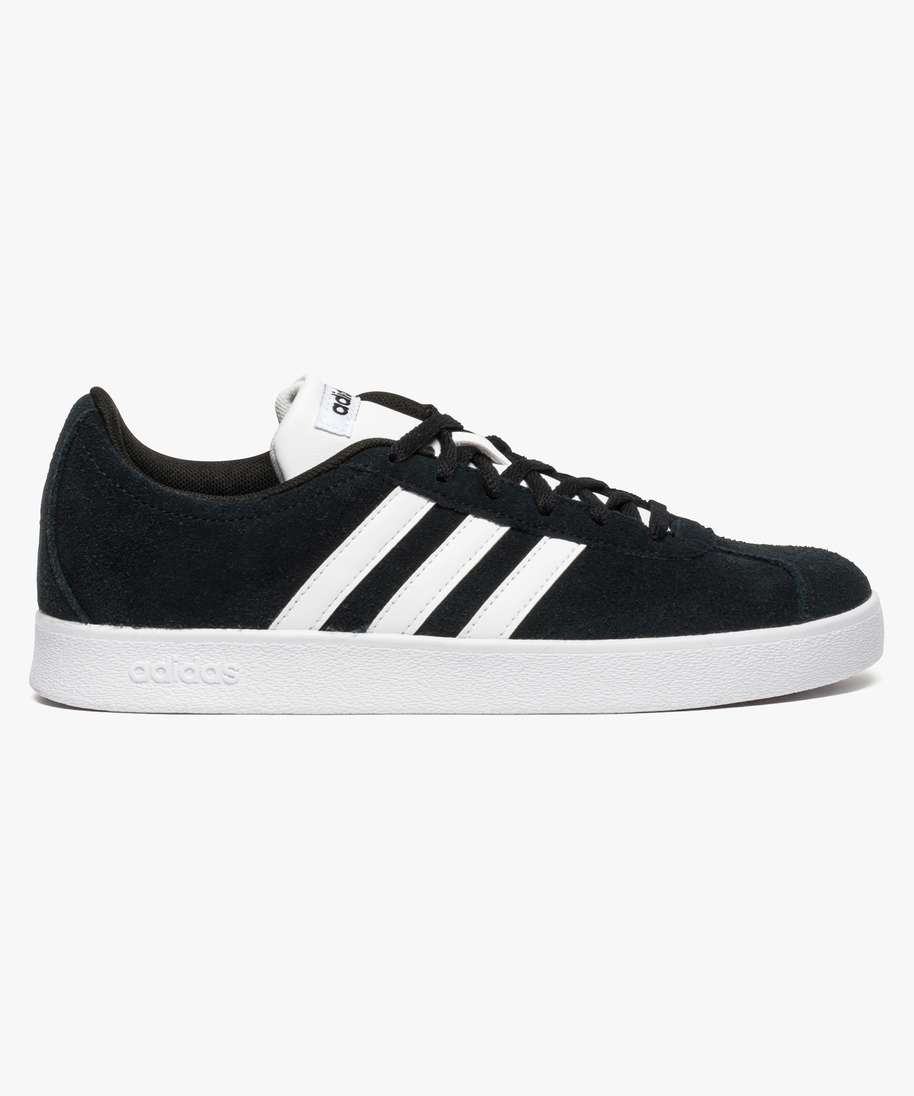 baskets femme dessus cuir suede adidas vl court 2.0 noir baskets et tennis femme GEMO