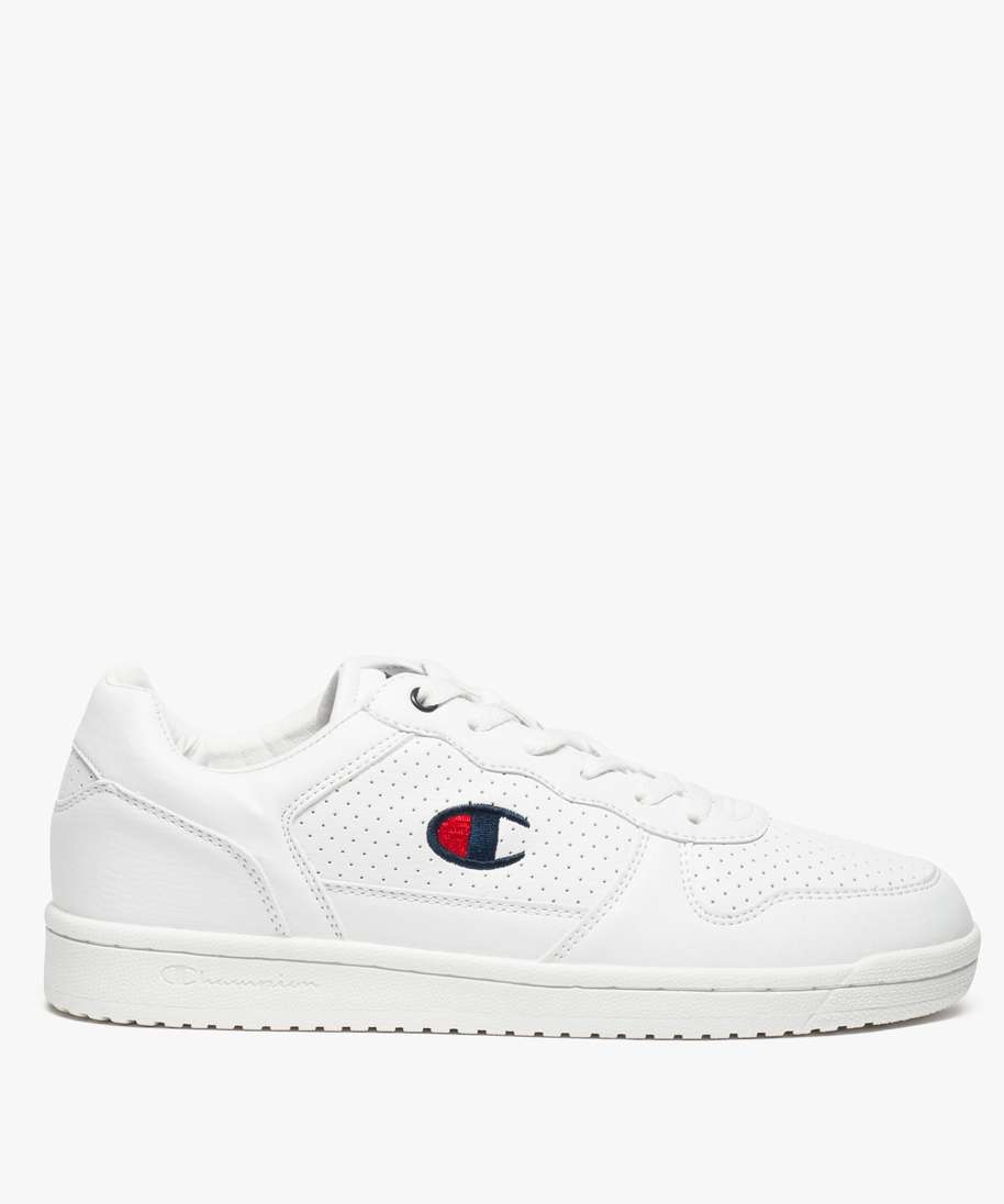 baskets femme unies a perforations champion chicago low jr blanc