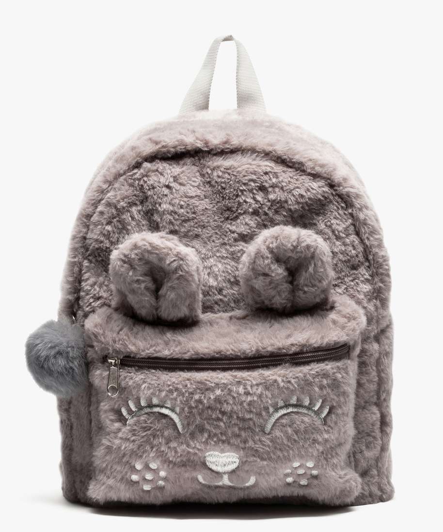 sac a dos motif lapin gris sacs et cartables