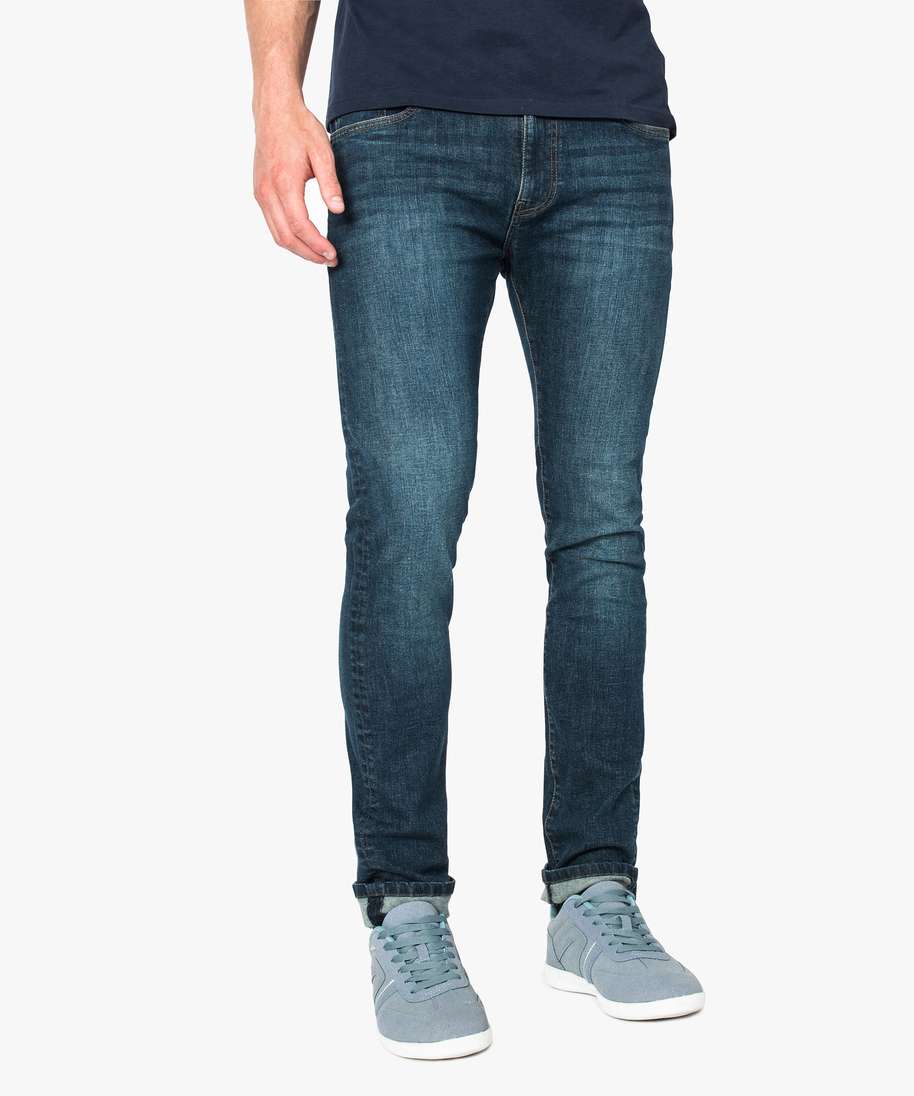 Jean taille haute homme slim sale