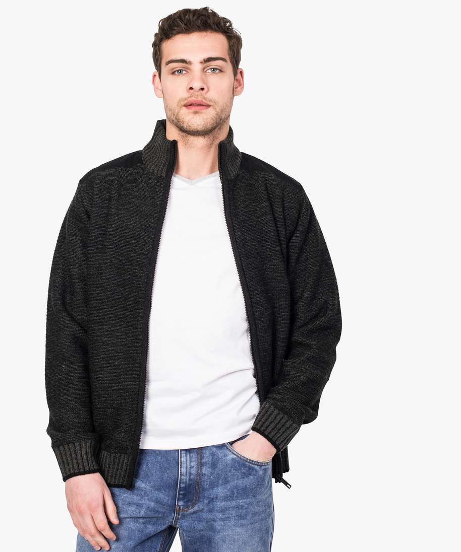 gilet laine doublé homme