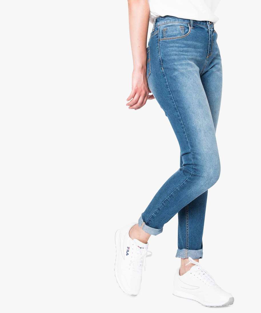 Jean slim taille normale femme sale