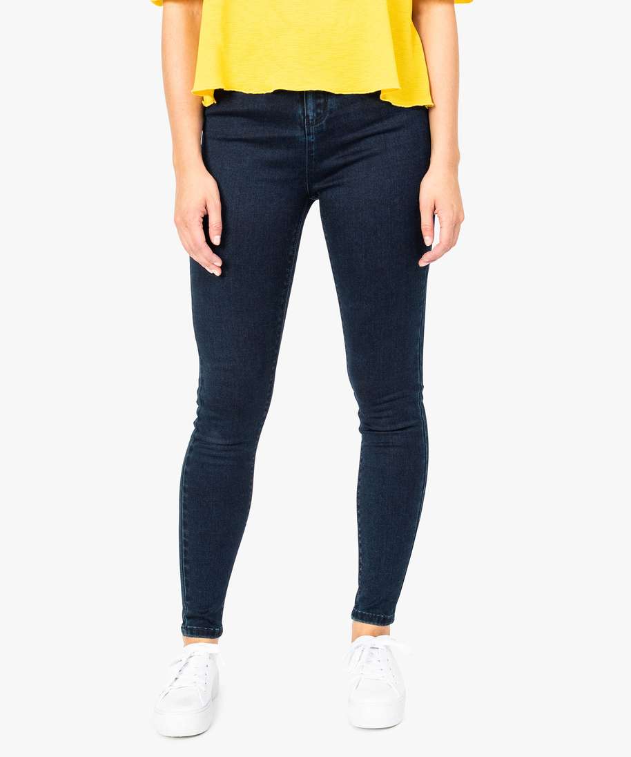Jean slim jaune femme hotsell