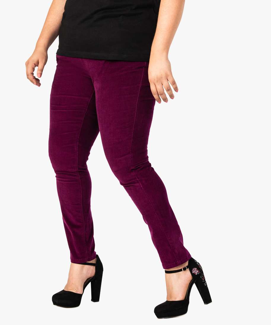 Jegging velours femme deals