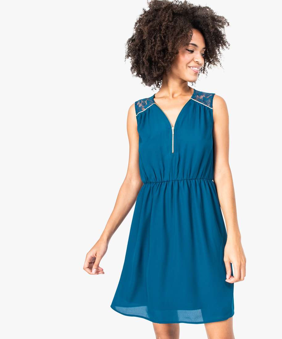 robe sans manche fluide