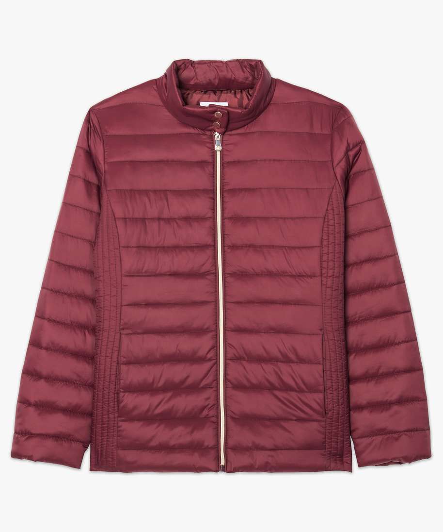 doudoune fine avec matelassage original rouge femme GEMO