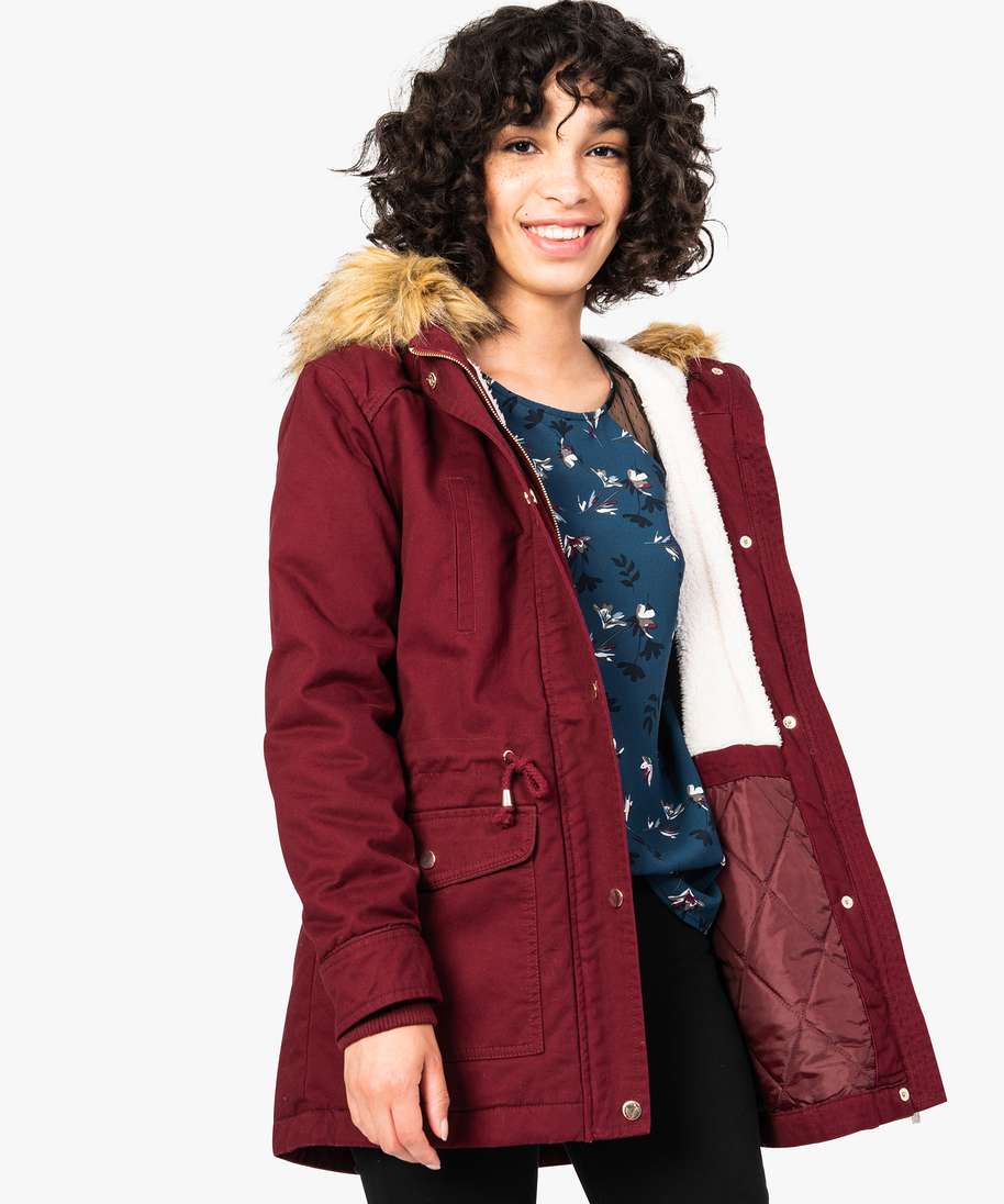 manteau rouge gemo