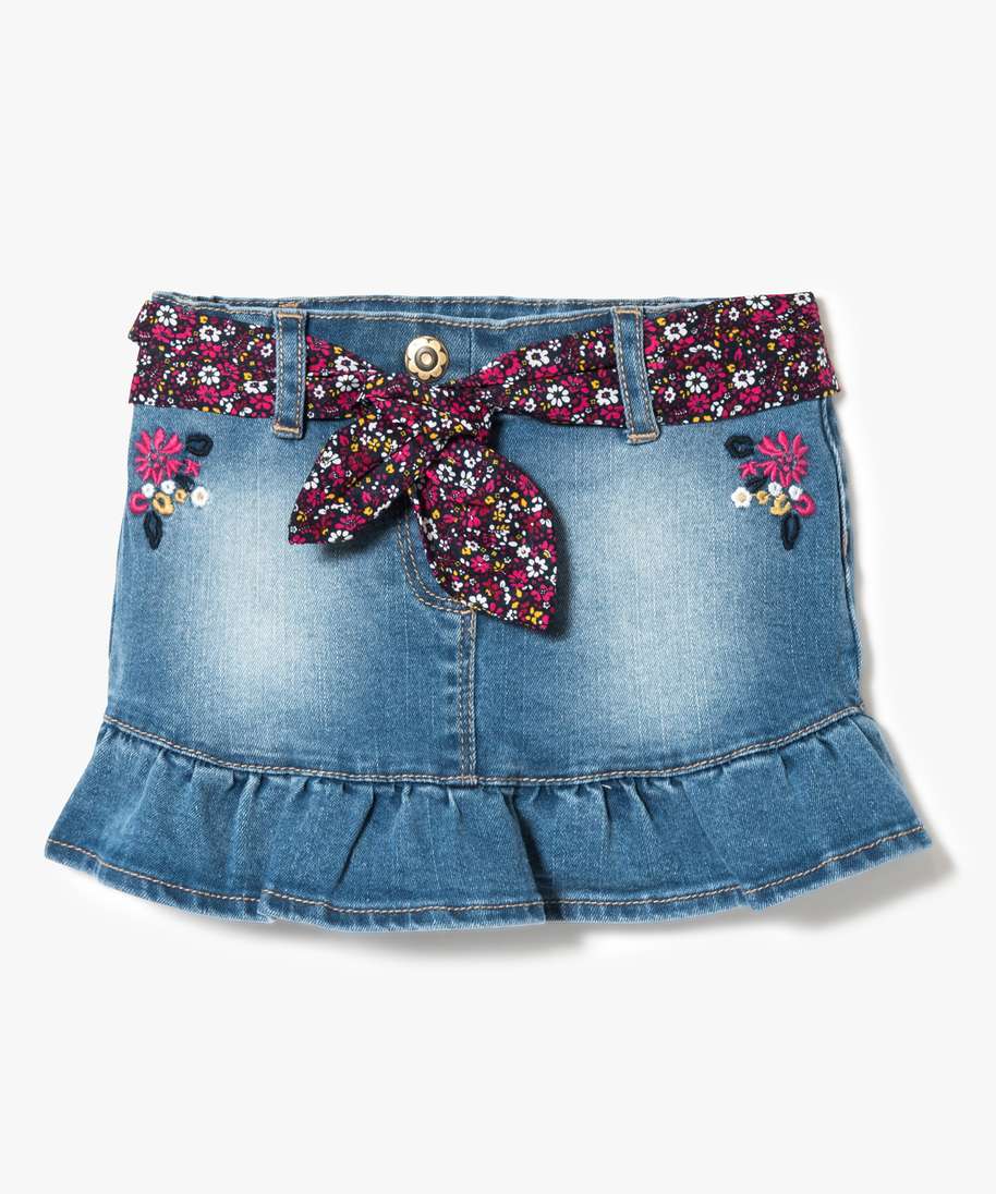 Gemo Vetements Fille Jupe En Jean A Basque Avec Ceinture Fleurie Bleu Jupes Fille Bebe Bebe Gemo Gemo Vetements Fille Jupe En Jean A Basque Avec Ceinture Fleurie Bleu Jupes Fille Bebe Bebe Gemo