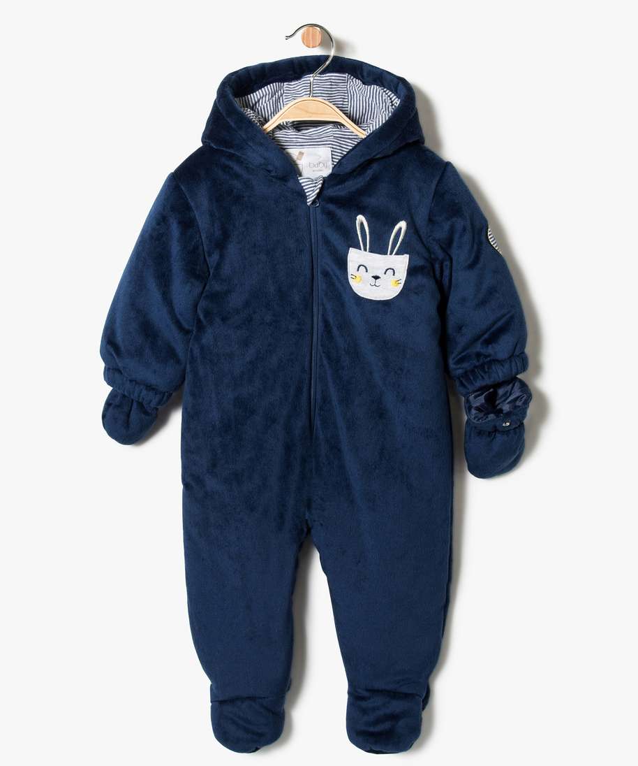 Gemo Vetements Garcon Combinaison Pilote En Velours Avec Gants Amovibles Bleu Bebe Gemo Gemo Vetements Garcon Combinaison Pilote En Velours Avec Gants Amovibles Bleu Bebe Gemo