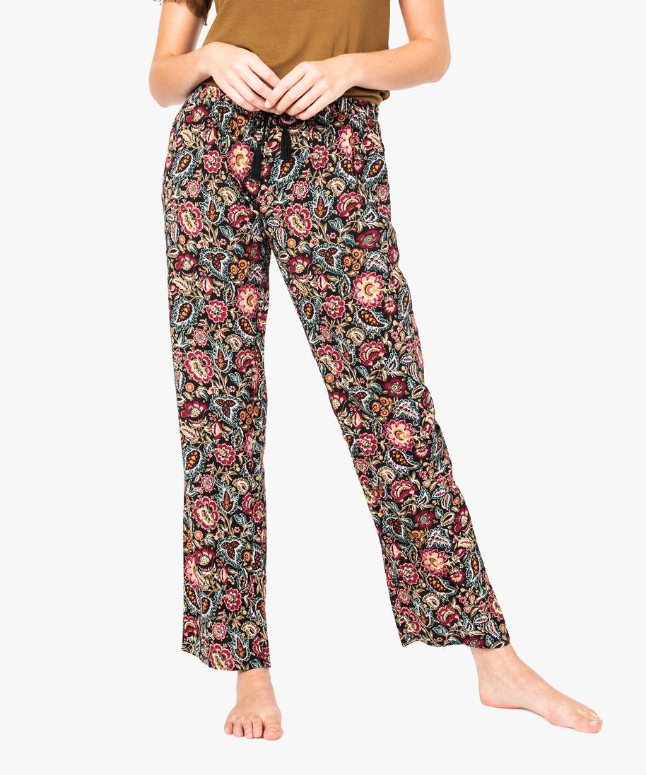 pantalon de pyjama femme a motifs imprime bas de pyjama femme