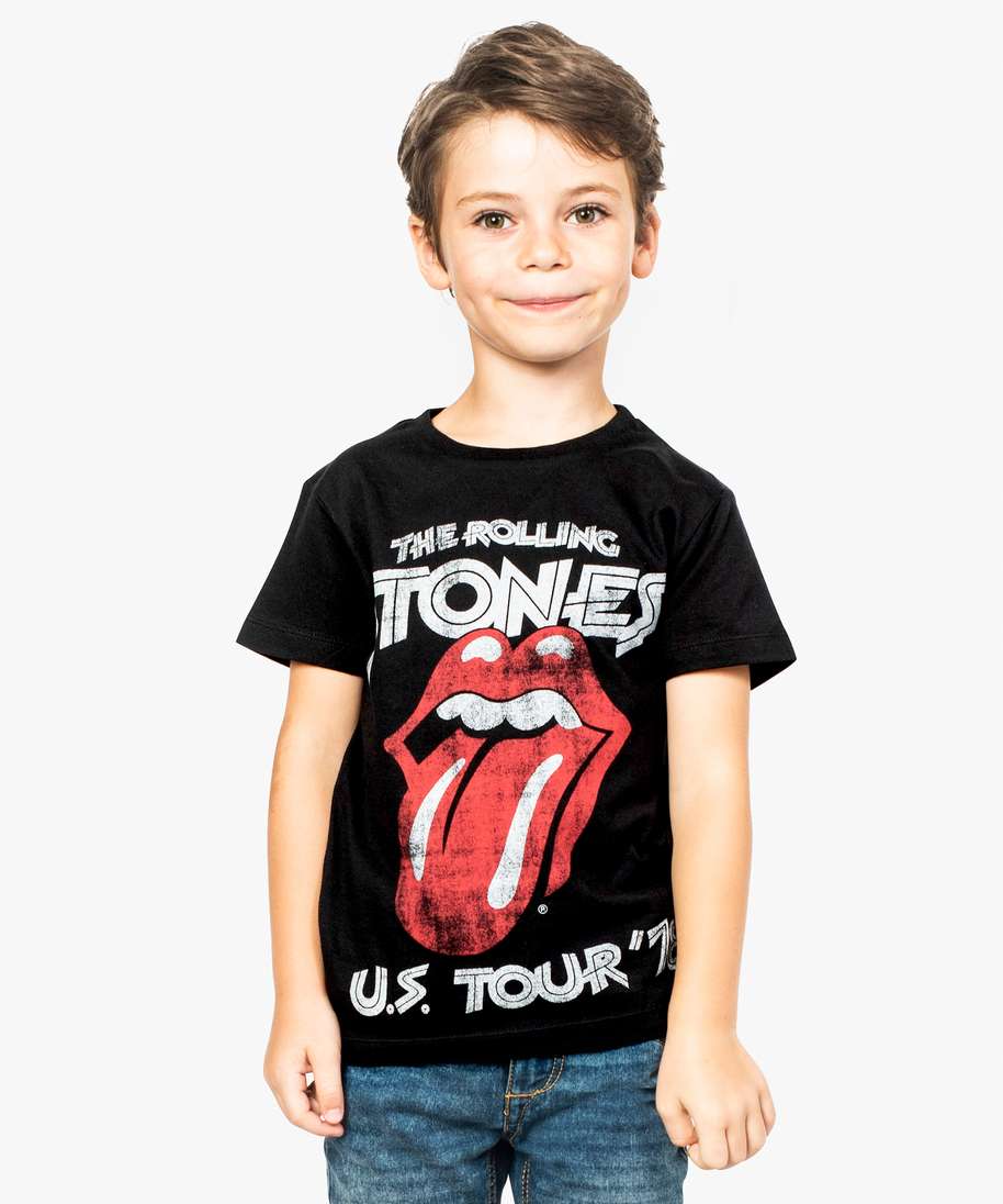 Tee-shirt garçon imprimé rock à manches longues Gemo Garçon Vêtements Tops & T-shirts T-shirts Manches longues 