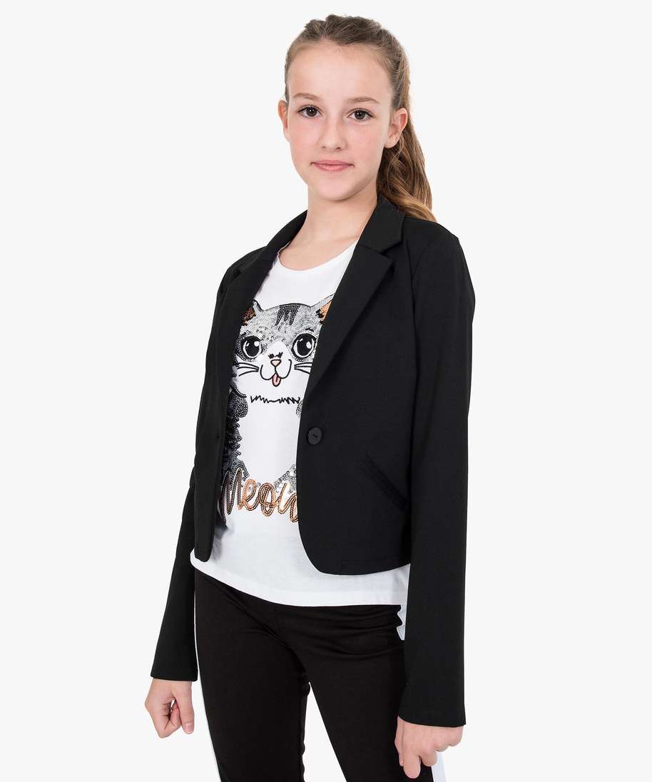 Veste blazer fille best sale