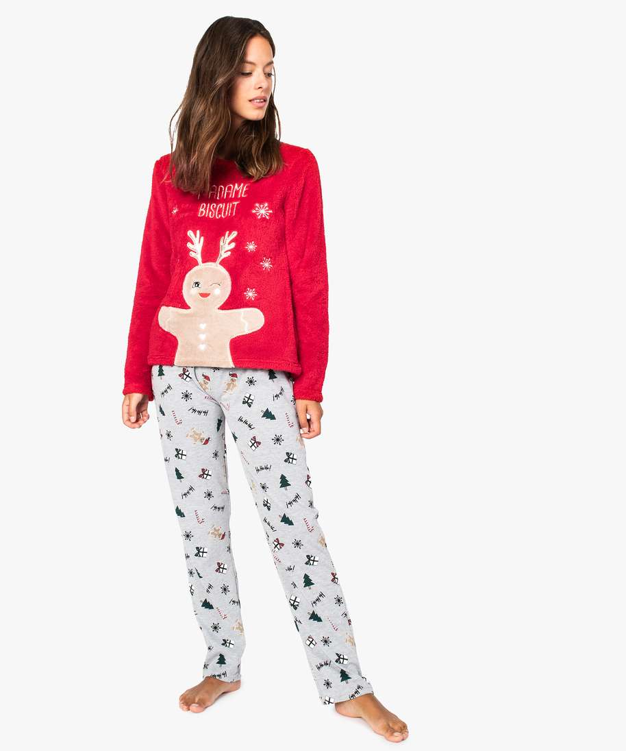 Pyjama de Noël Femme Rouge