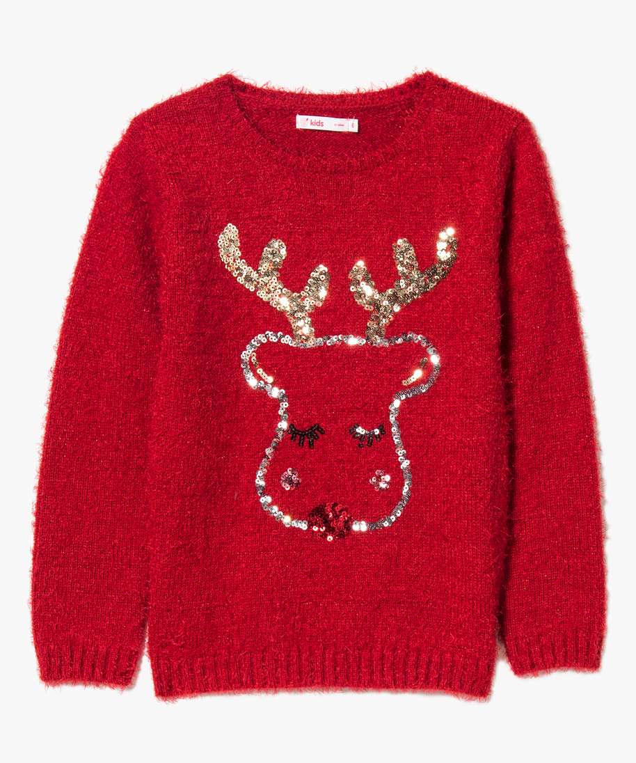 Pull en maille douce orné de sequins
