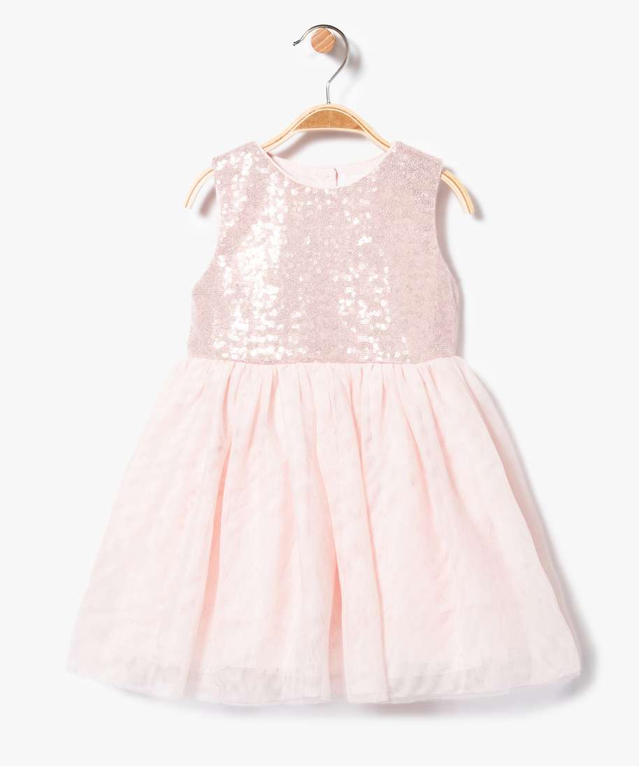 Robe tulle bébé fille MARSHMALLOW/MULTICO