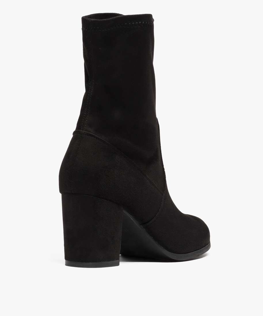 Bottine chaussette noir sales