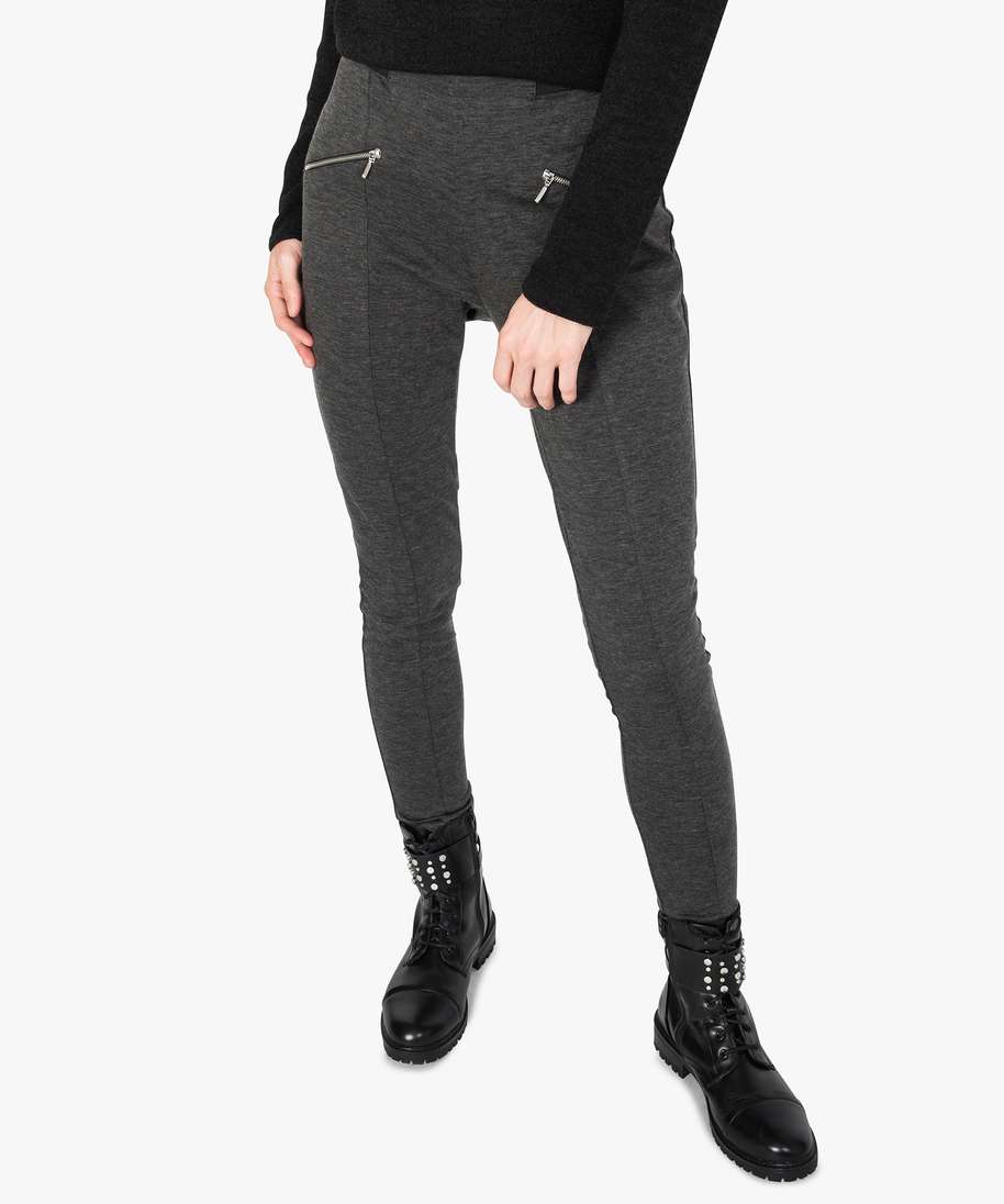 Femme Filles Extensible Leggings Noir Pantalon Jeggings ceinture élastique