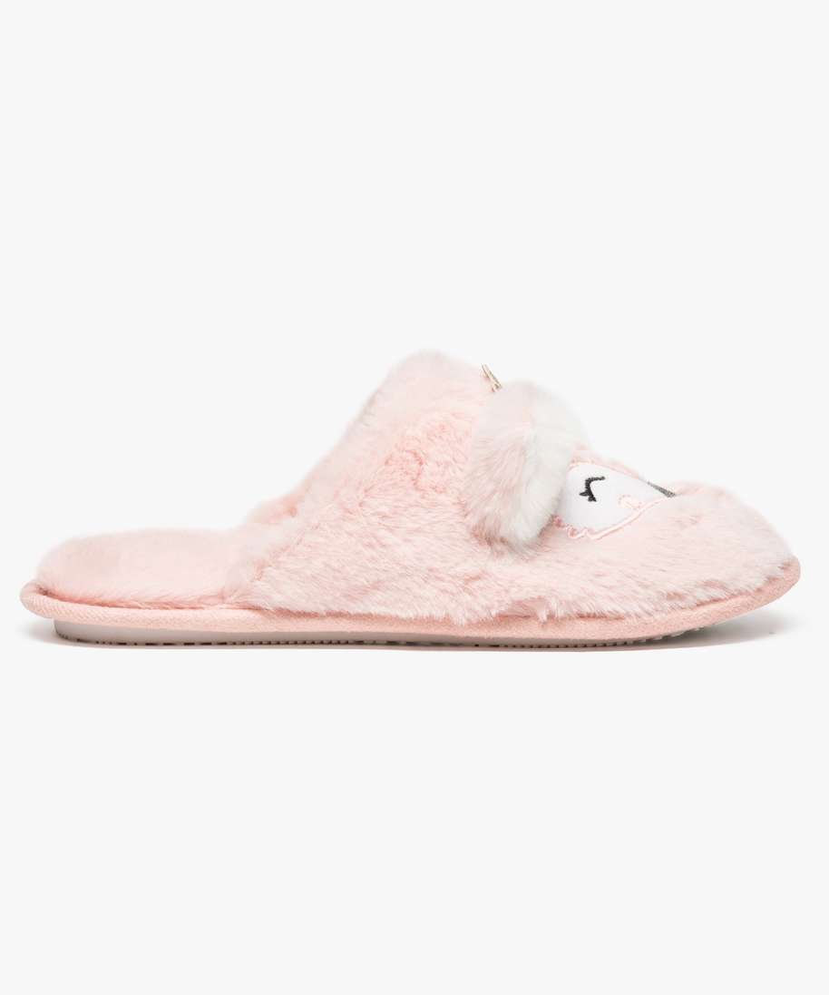 Chaussons animaux peluche femme