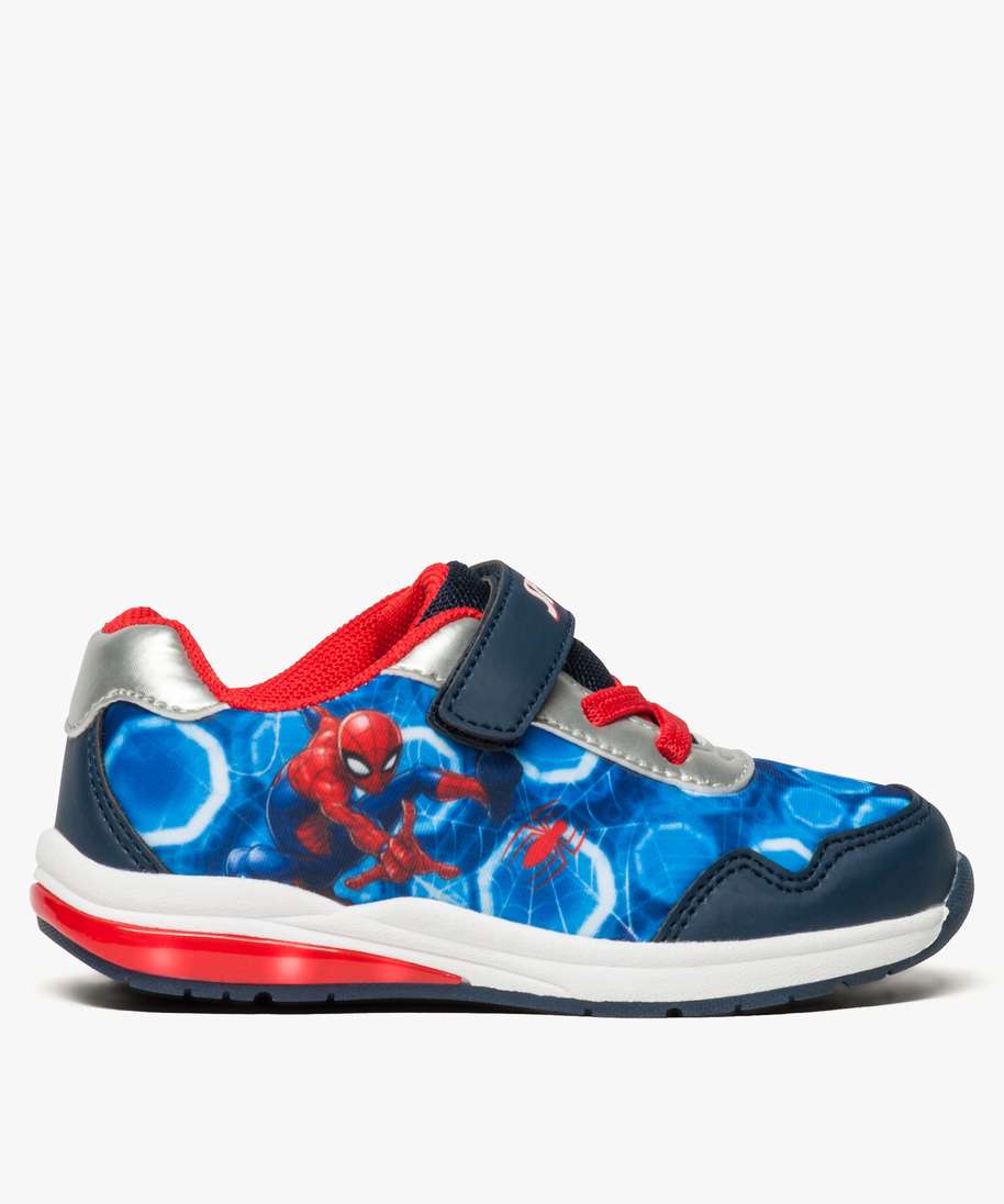 baskets garcon a semelle lumineuse spiderman bleu baskets garcon