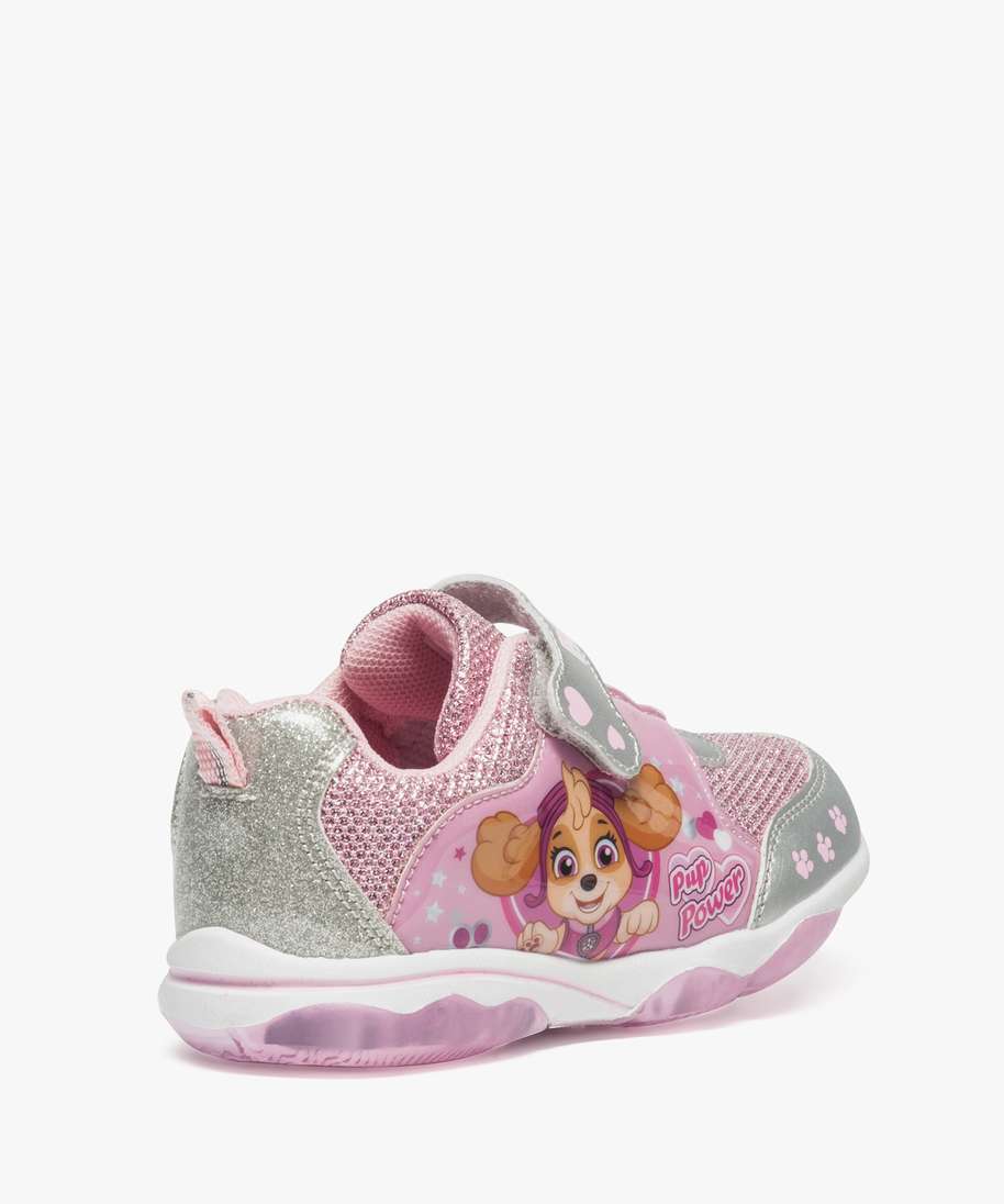 baskets pailletees fille pat patrouille rose baskets fille GEMO