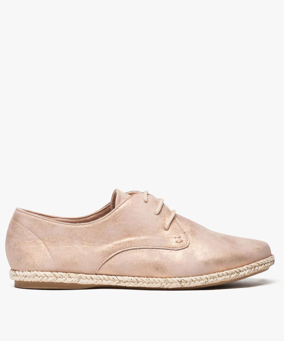 Derbies femme cheap rose doré