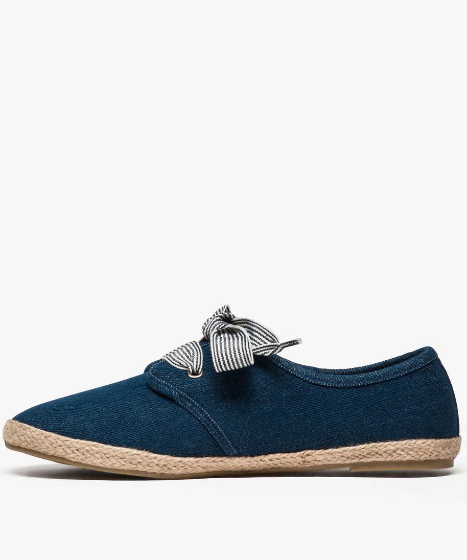 derbies femme lacet ruban