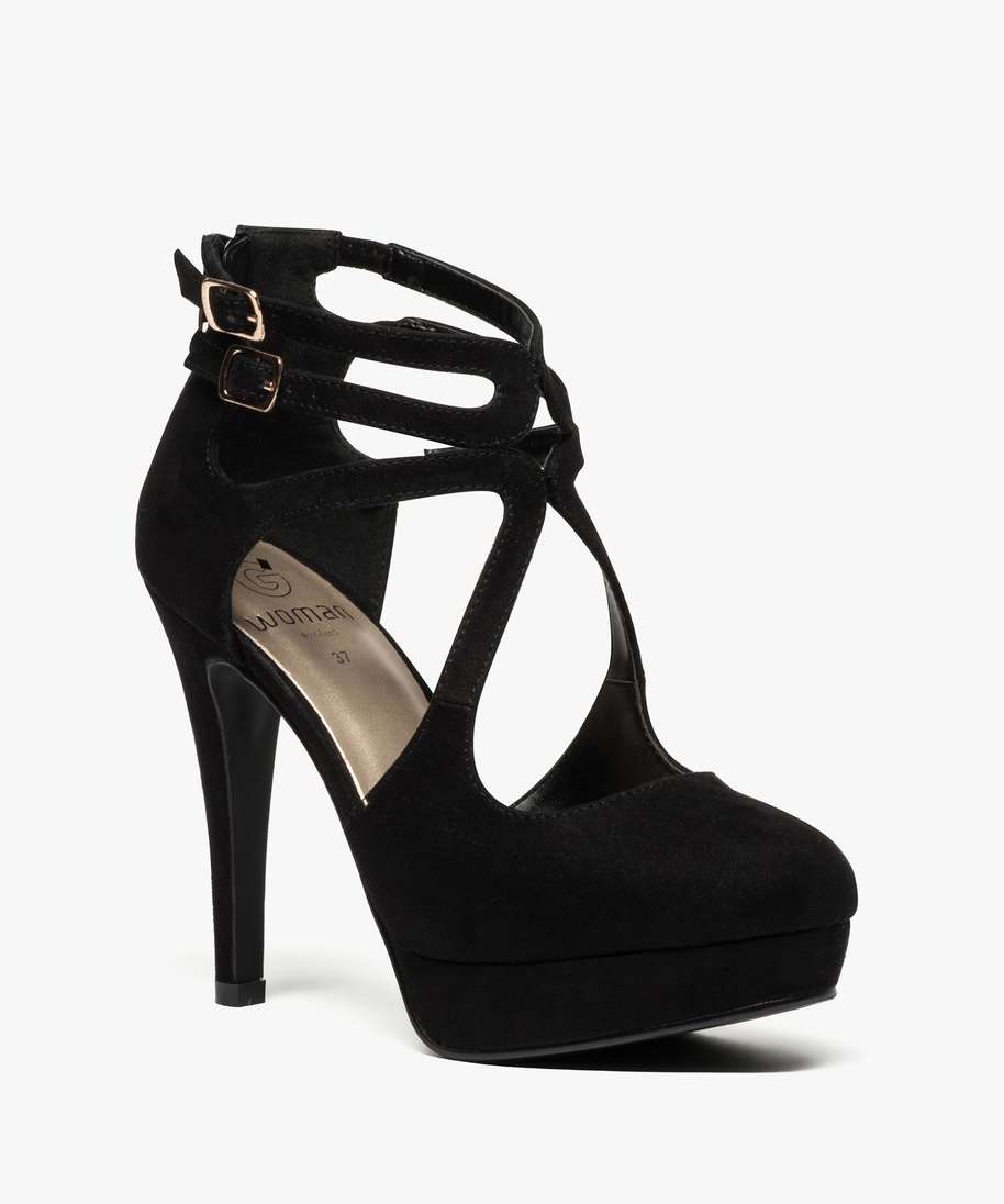 Escarpin noir avec plateforme sales