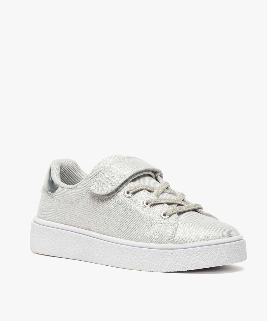 Licorne Gemo Basket Fille Paillette Scratch Tennis Fille En Toile