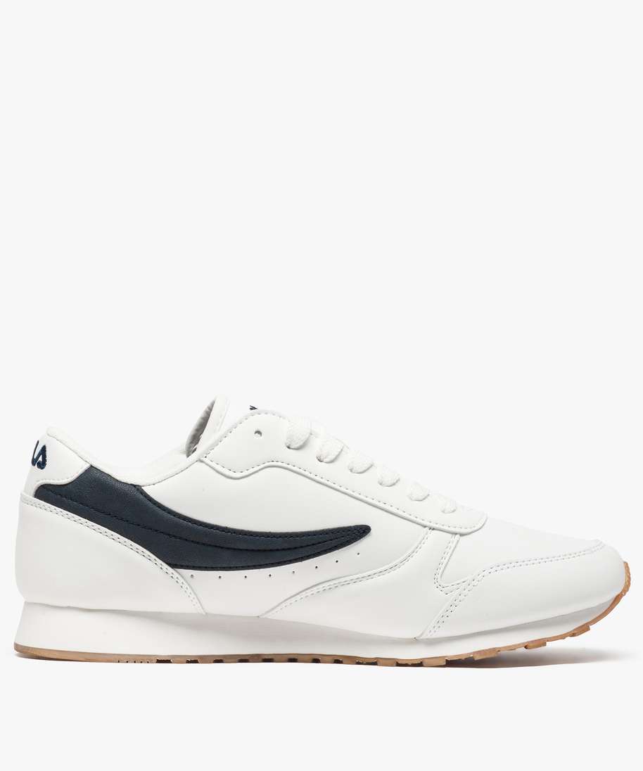 basket basse homme bicolore orbit low fila blanc standard homme GEMO