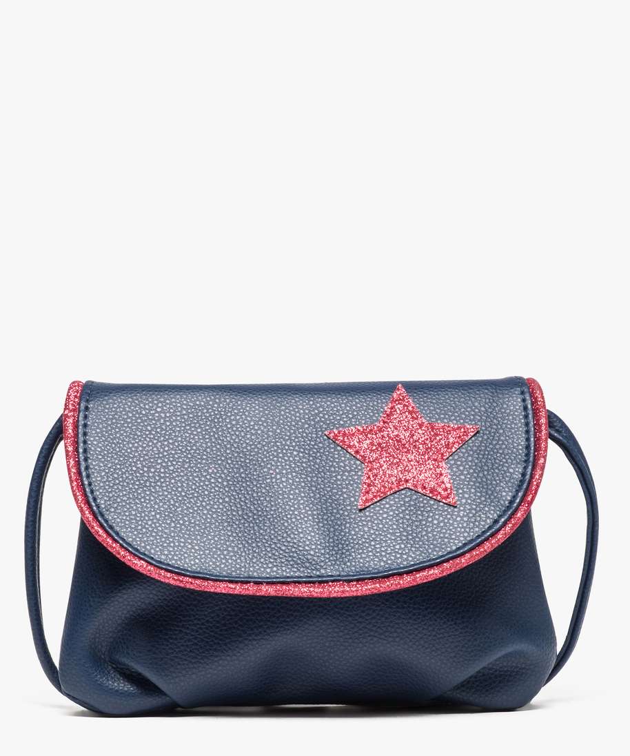 sac a main fille avec rabat motif etoile rose sacs bandouliere