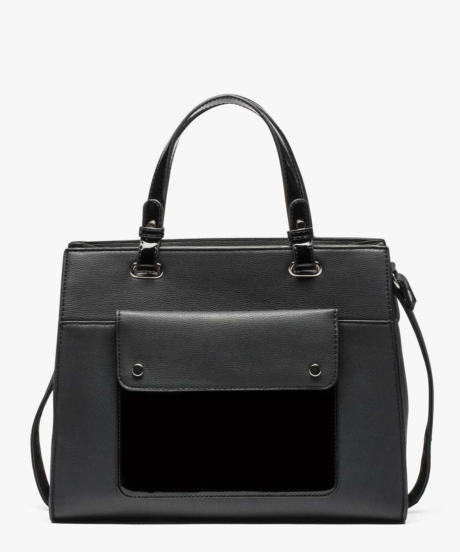 Sac vernis deals noir bandouliere