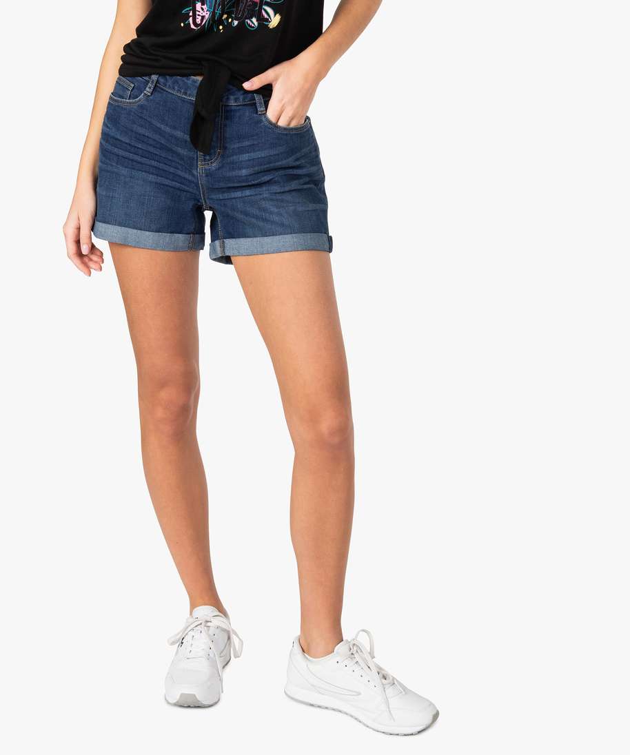 Short sales femme bleu