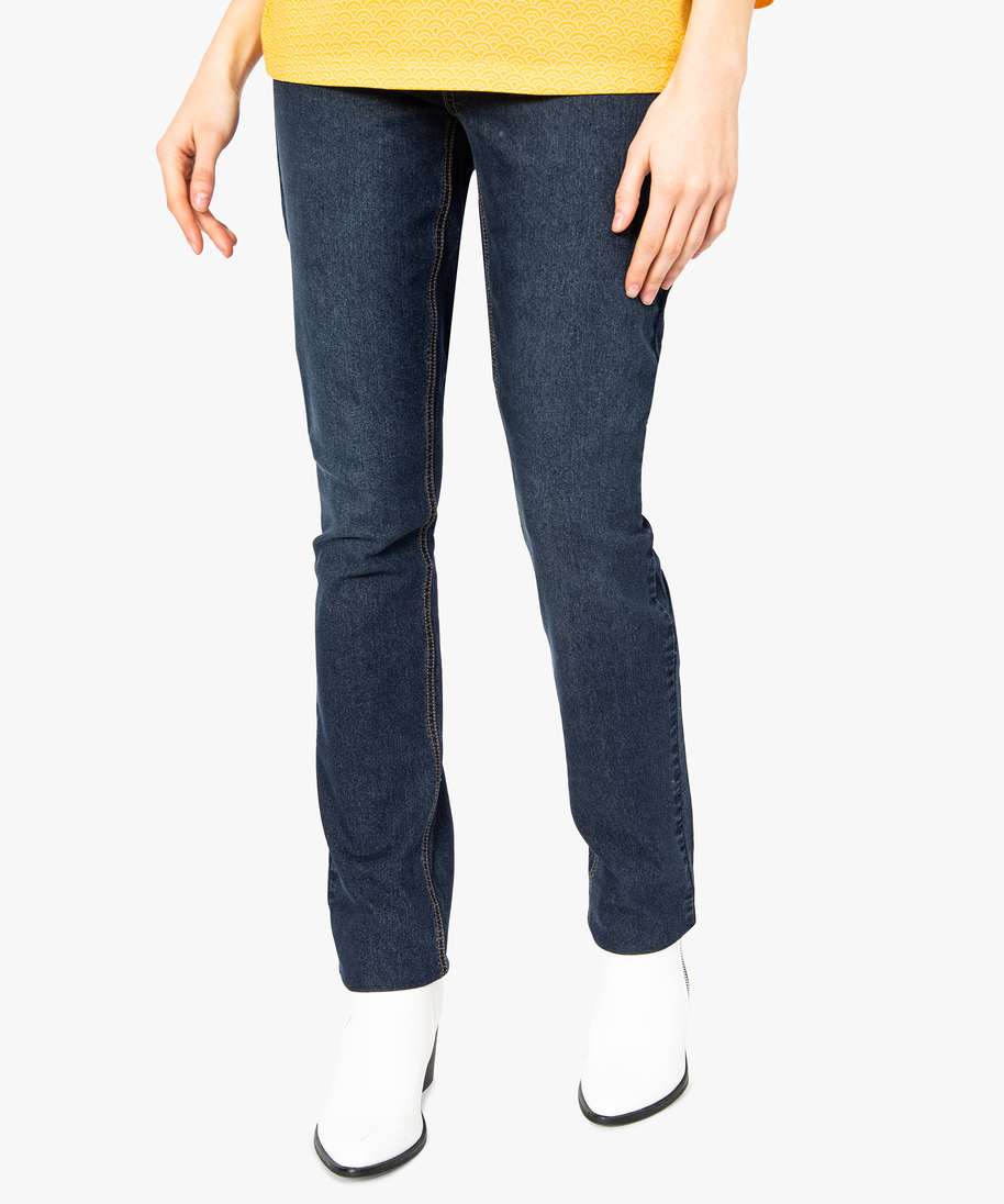 Legging jean femme top taille haute
