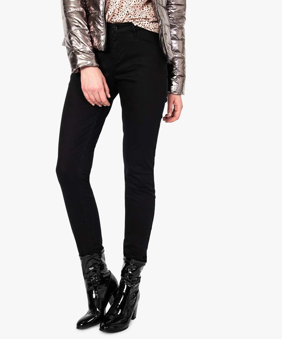 Gemo Pantalon Femme Noir Slim Grande Taille Gemo Leggings Femme