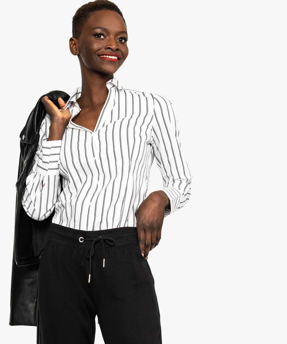 Chemise femme 2025 cintrée