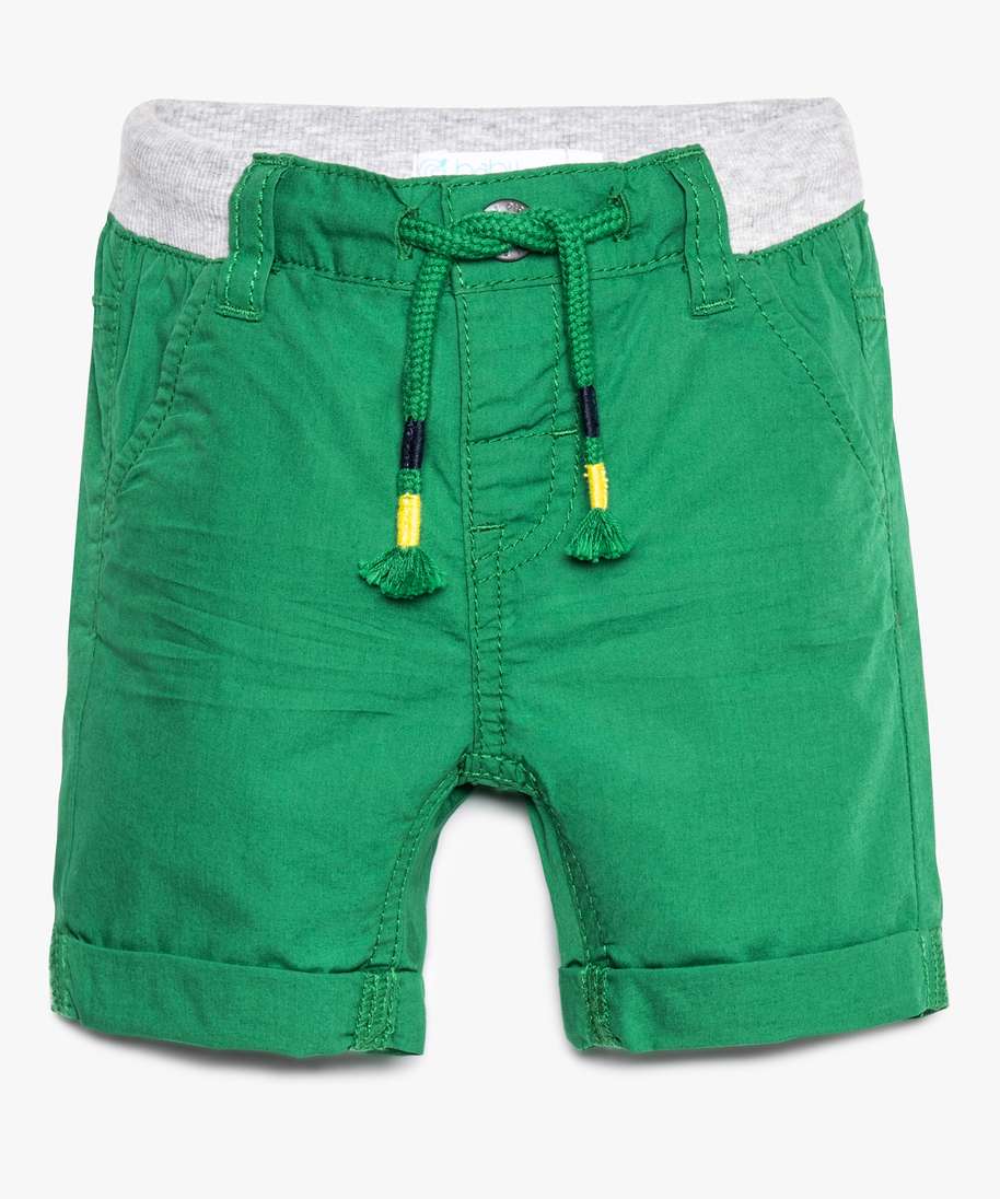 Gemo Vetements Garcon Bermuda Bebe Garcon En Toile De Coton Avec Taille En Bord Cote Vert Bebe Gemo Gemo Vetements Garcon Bermuda Bebe Garcon En Toile De Coton Avec Taille En Bord Cote Vert Bebe Gemo