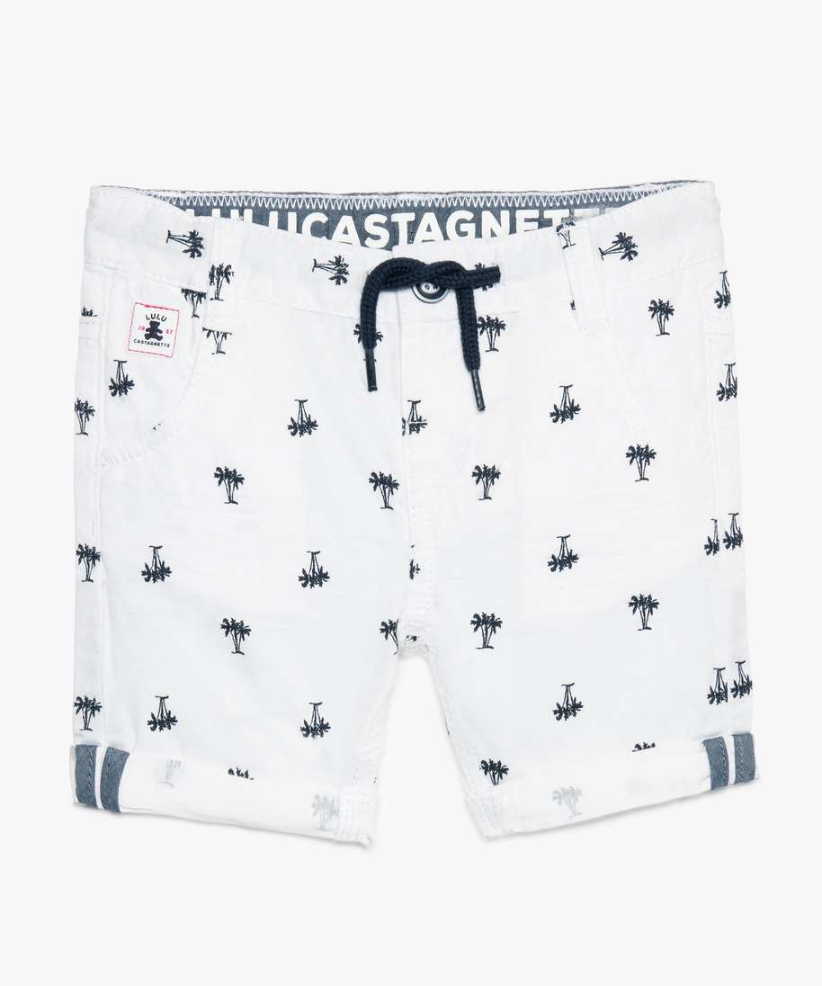 Gemo Vetements Garcon Bermuda Bebe Garcon Motif Palmier A Revers Lulu Castagnette Blanc Bebe Gemo Gemo Vetements Garcon Bermuda Bebe Garcon Motif Palmier A Revers Lulu Castagnette Blanc Bebe Gemo