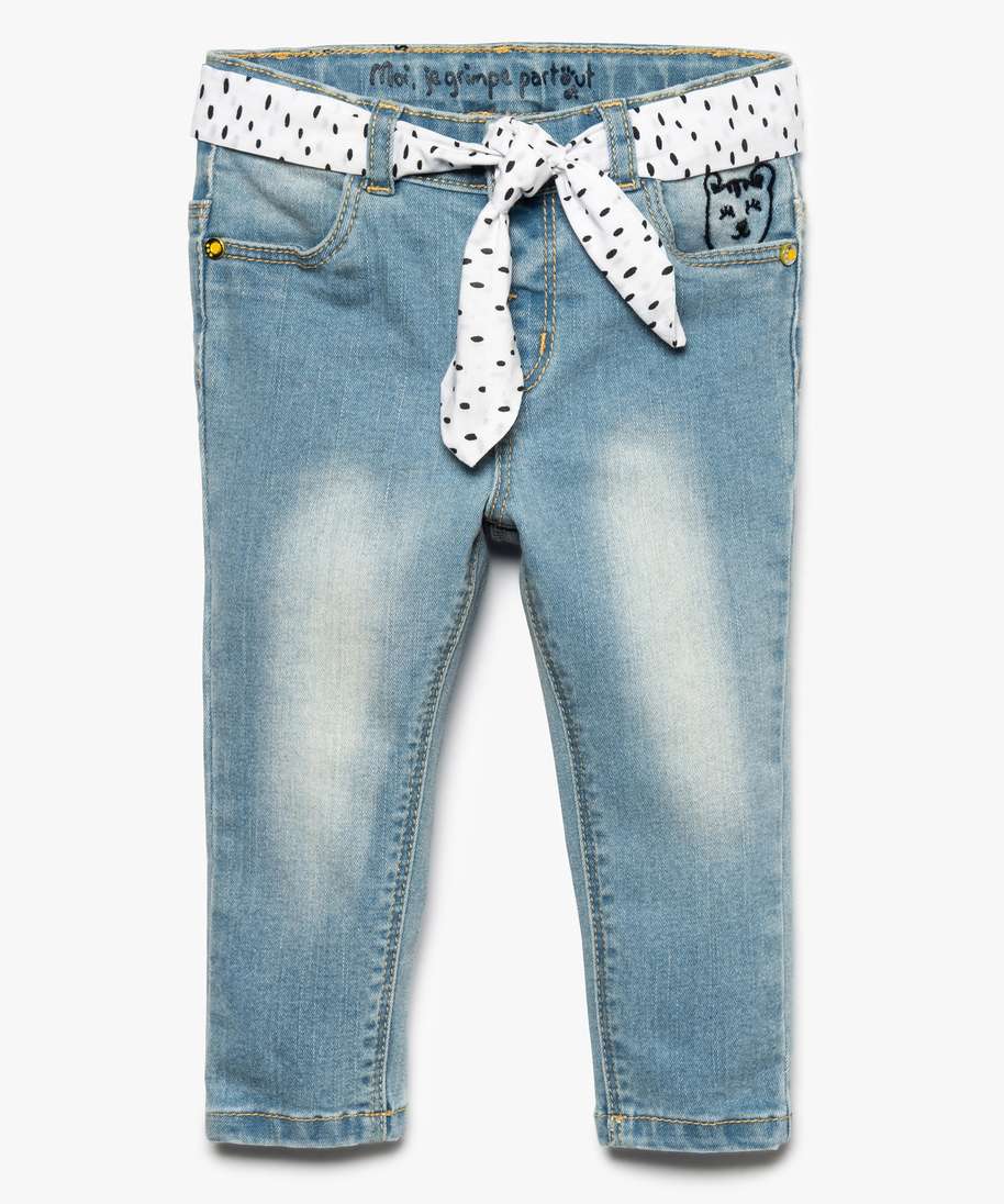 Jean slim top bebe fille