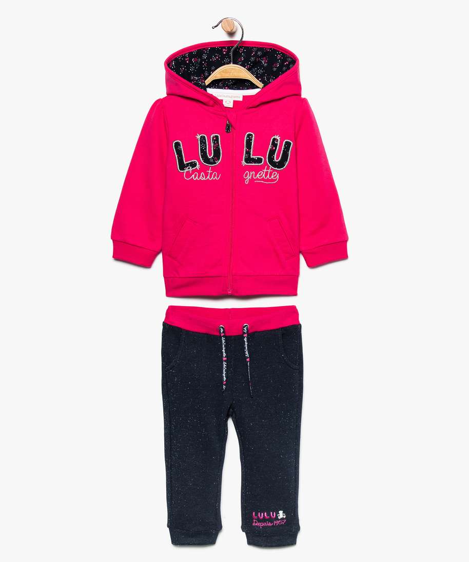 ensemble bebe fille (2 pieces) jogging lulu castagnette