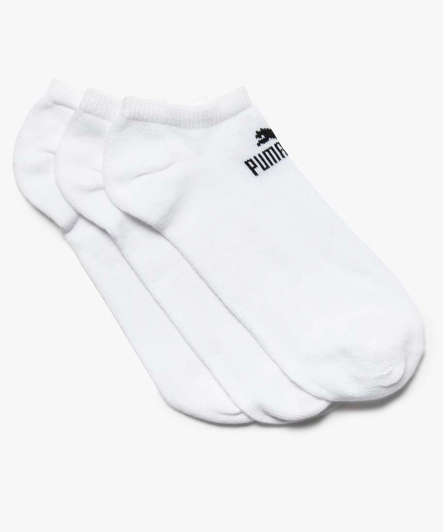 chaussettes homme courtes - puma (lot de 3) blanc chaussettes homme