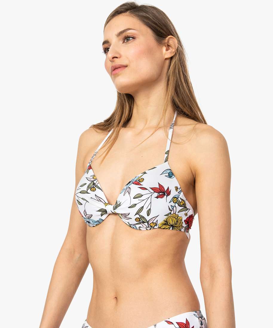 Gemo Vetements Haut De Maillot De Bain Femme Fleuri Balconnet A Armatures Imprime Haut De Maillots De Bain Femme Gemo